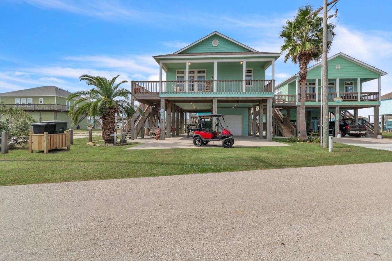 Steps To Beach Golf Cart About Time Beach Retreat Bolivar Peninsula Exteriér fotografie